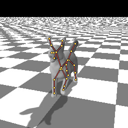 The dog is walking. — still preview