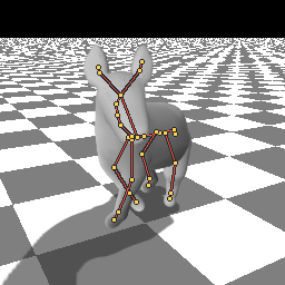 The donkey is walking.