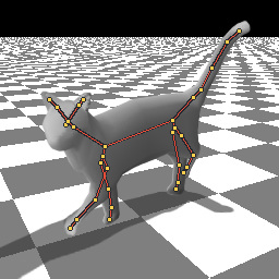 The cat is walking. — still preview