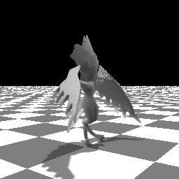 The creature is walking.